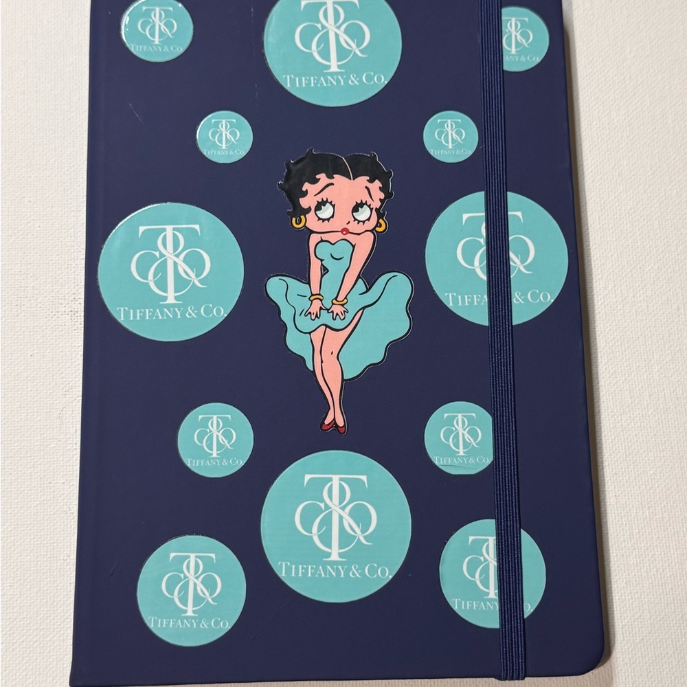 A blue notebook